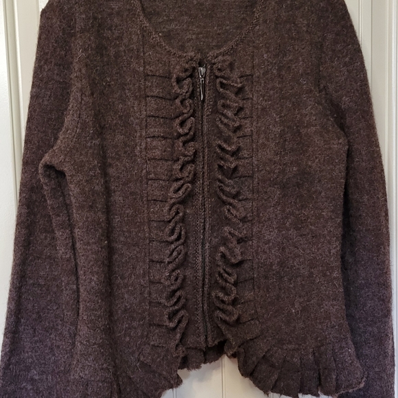 Marisa Christina Sweaters - Marisa Christina 100% Boiled Wool Size XL Brown